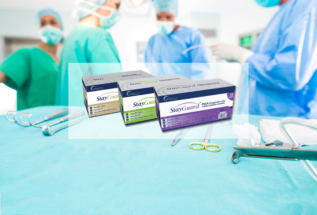 StayGuard Skin and Wound Care surgical sutures